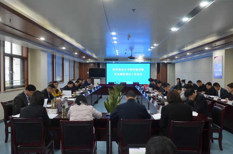 皖投置業(yè)公司召開黨的建設(shè)暨黨風廉政建設(shè)工作會議